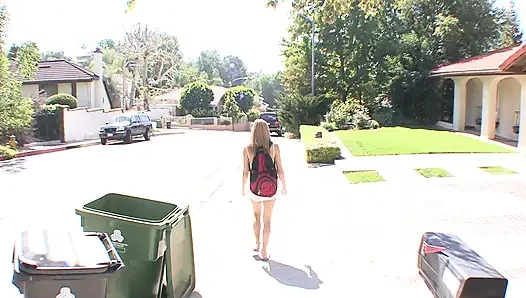 Cutie comes over to neighbor for hot sex