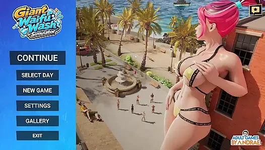 Giant Waifu Wash Simulator Gameplay Part 1 - First Cleaning Job for Vellory