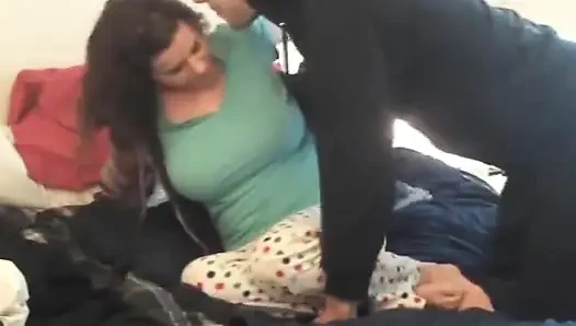 Brunette milf gets pussy licked before riding her lovers dick in cowgirl pose