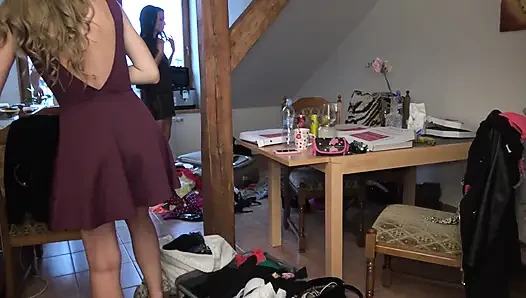 Version of sexy panties, round asses, no bra transparent show and pussy lips