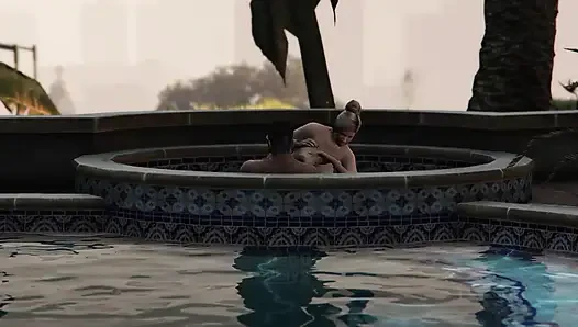 GTA V Franklin and Amanda - Inside Michael's Private Bedroom (Part 5)