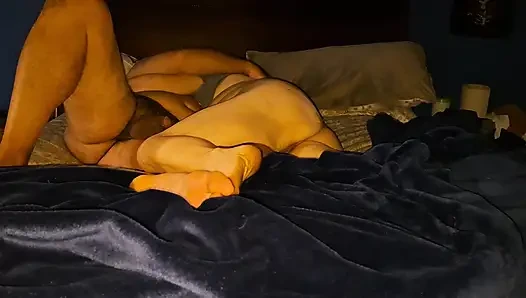 Foreplay with my girlfriend before she sucks my dick and I fuck her