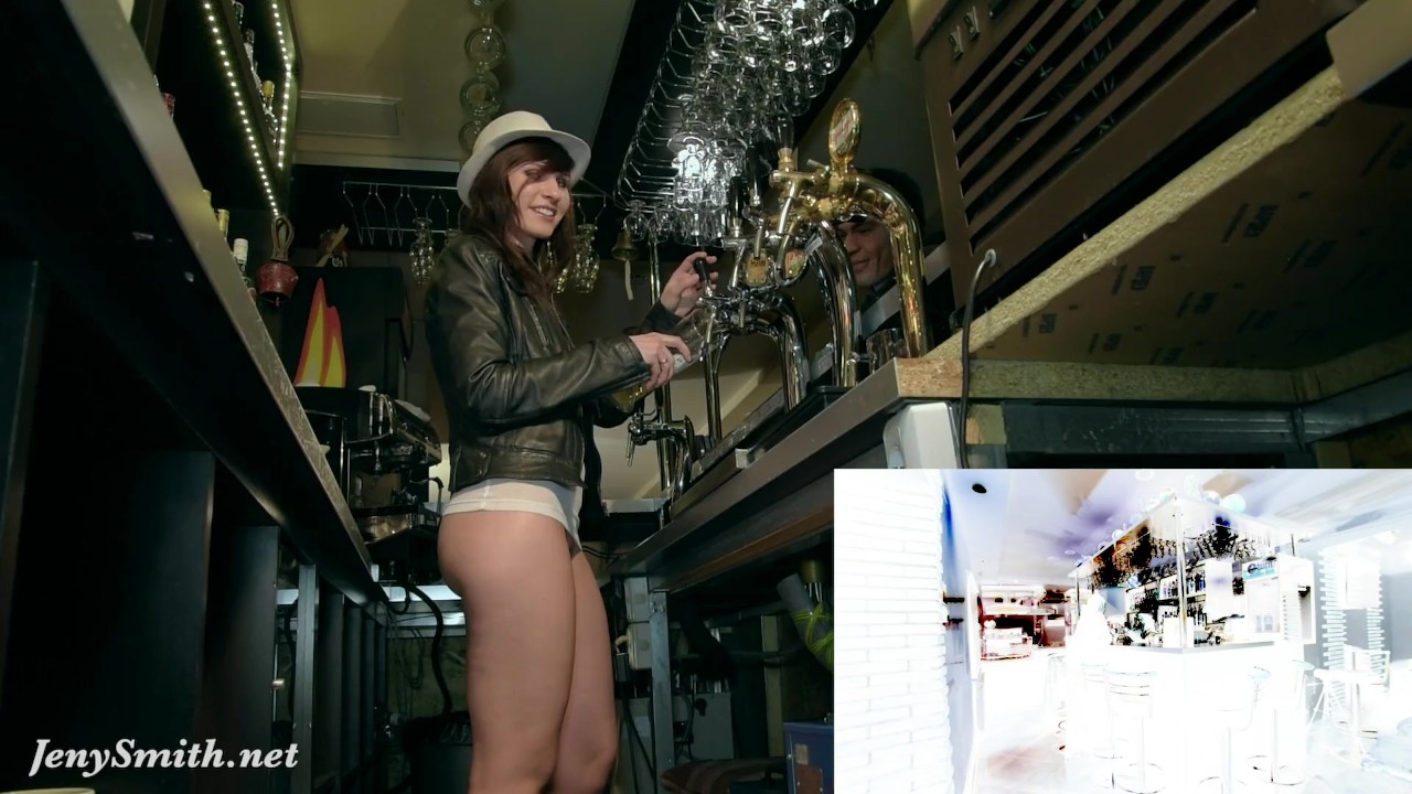 Jeny Smith naked barmaid on duty