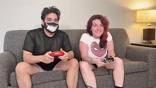 Redhead Ballbusts Gamer Loser
