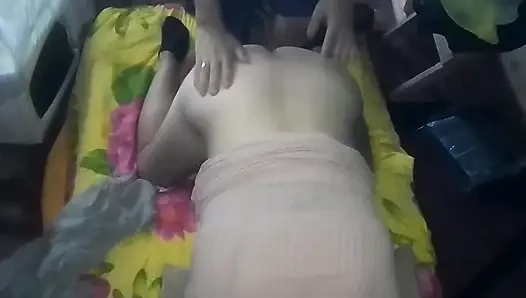 I Film with My Cell Phone in Front of Me as I Fucked a Girl in a Pink Dress