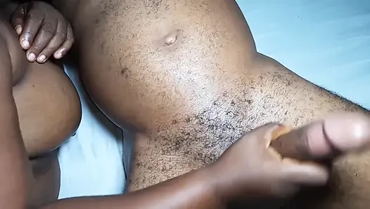 Big Ass African Chubby BBW Receives Krissyjoh's Big Dick and Made Him Cum