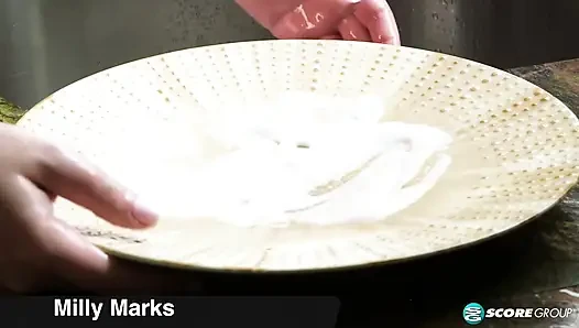Voluptuous Milly Marks would rather fuck than do housework