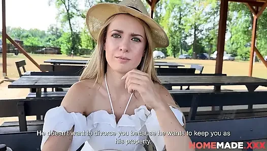 HOMEMADE XXX  - Outdoor Sex with Adriana Sweet Blonde