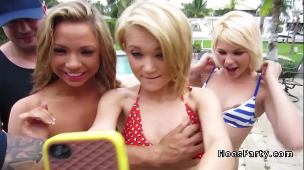 College babes fucking huge cocks at party