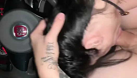 Only Blowjob! Greedy Hotwife Sucking Her Bull Until She Drinks Her Milk - Full