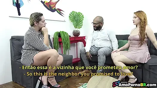 I Enjoy Sucking My Husband's Cock Together With The Neighbor - Amopornobr.com
