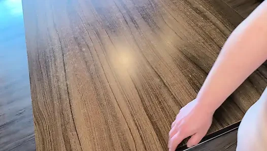 Shaving the vagina and pulling the labia