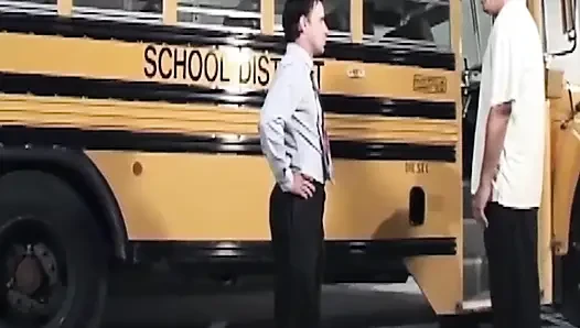 Mature Blonde MILF Drilled Hard by Two Studs on Bus