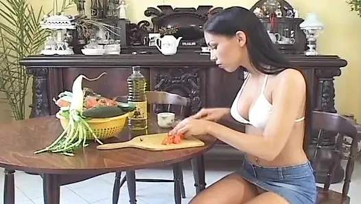 Perfect Asian Goddess Takes on Fat Dick