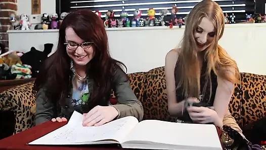 Wet teens play with each other to please you