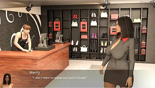 Project Hotwife - Gameplay - Roleplay - Shop Clerk Shows Cloths to Hotwife