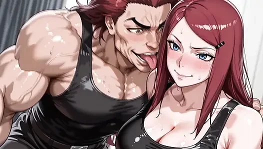 Yujiro (Baki) x Kushina (Naruto)