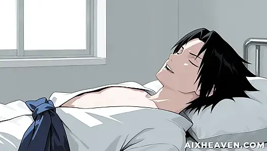 Lady Tsunade Helps Sasuke Heal with a Footjob, Vaginal and Anal! Naruto Uncensored Hentai