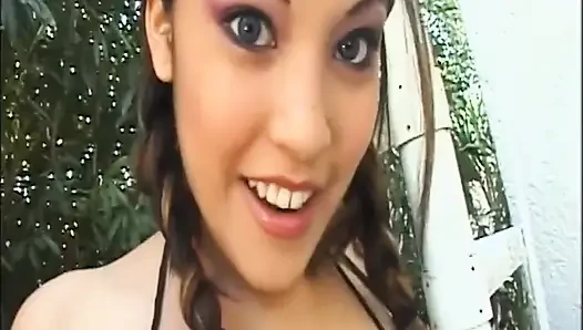 Brunette Babe Stretched Wide by Throbbing Cock in Sloppy Action