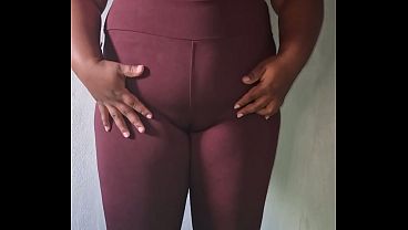 Evangelical woman wearing leggings to the gym.