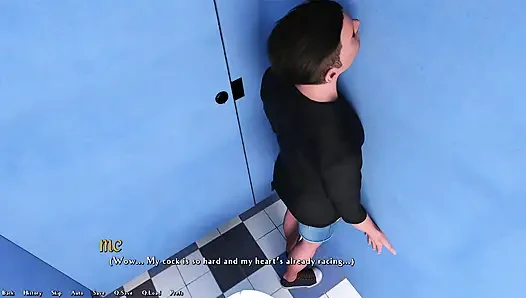 Camila's bahenol ass hard with a stranger through the glory hole bathroom door