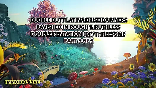 Latina Briseida Myers Ravished in Rough Double Penetration