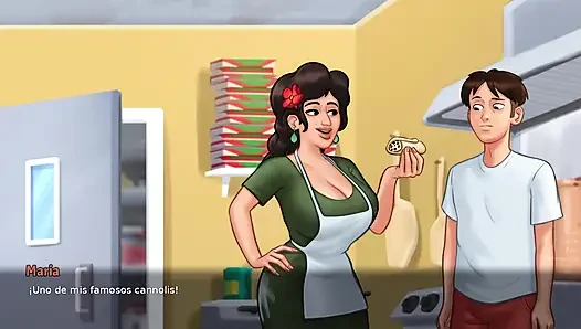 My Perverted Stepmom Wanted To Fuck Inside The Kitchen - Summertime Saga