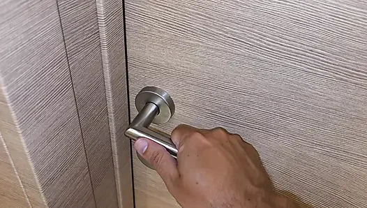 She was getting ready for bed, but I had to fill her with cum