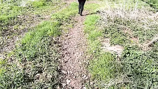 Ass and tits in the woods