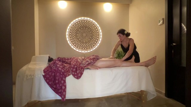 Bali massage part 1 with hot oils