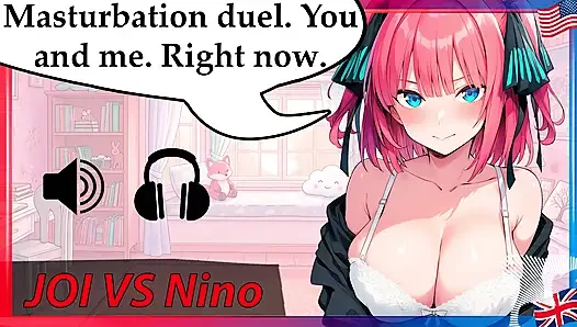 I couldn't hold back, I came quickly to this hentai JOI, english voice.