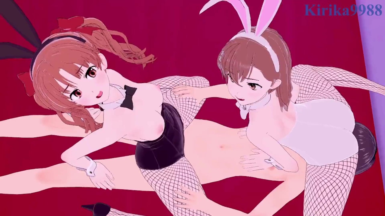 Mikoto Misaka and Kuroko Shirai and I have intense 3P sex - A Certain Scientific Railgun Hentai