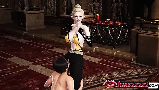 Tamiyo Elf 3D Animation - Wet Pussy Licking, Double Fingering, Pussyjob Squirt in Uncensored Hentai