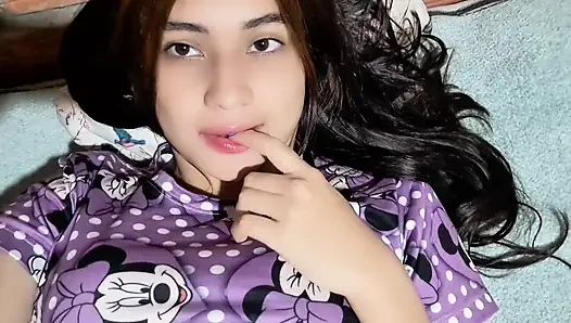 Colombian woman makes video call with her stepfather