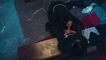 Trans Nun Fucks Girl - Shelena Creampies Vixi Rafi