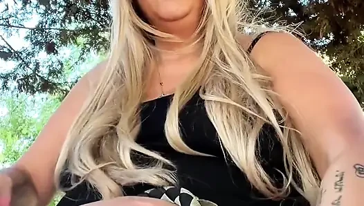 BBW Brazilian MILF Goddess Morning Outdoor Smoking Ritual Showing Thighs