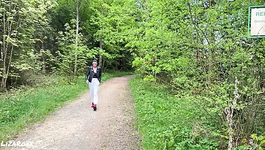 Hot Stable Worker Took Me Into the Forest… Risky Smoking Deepthroat POV