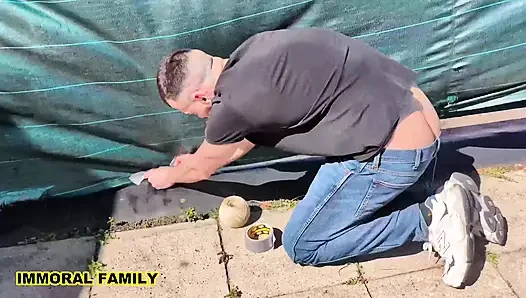 Cheating Wife Merida Sat Creampied by the Big Cock Handyman