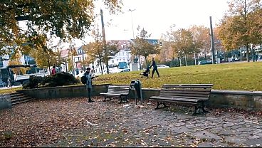 Getting Caught in Public: Hot Blonde Babe