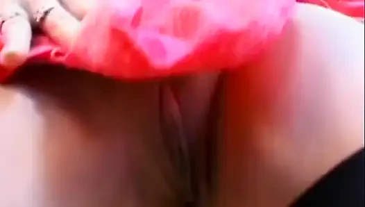 Sexy blonde gets anal beads in her ass and a long black cock to fuck her