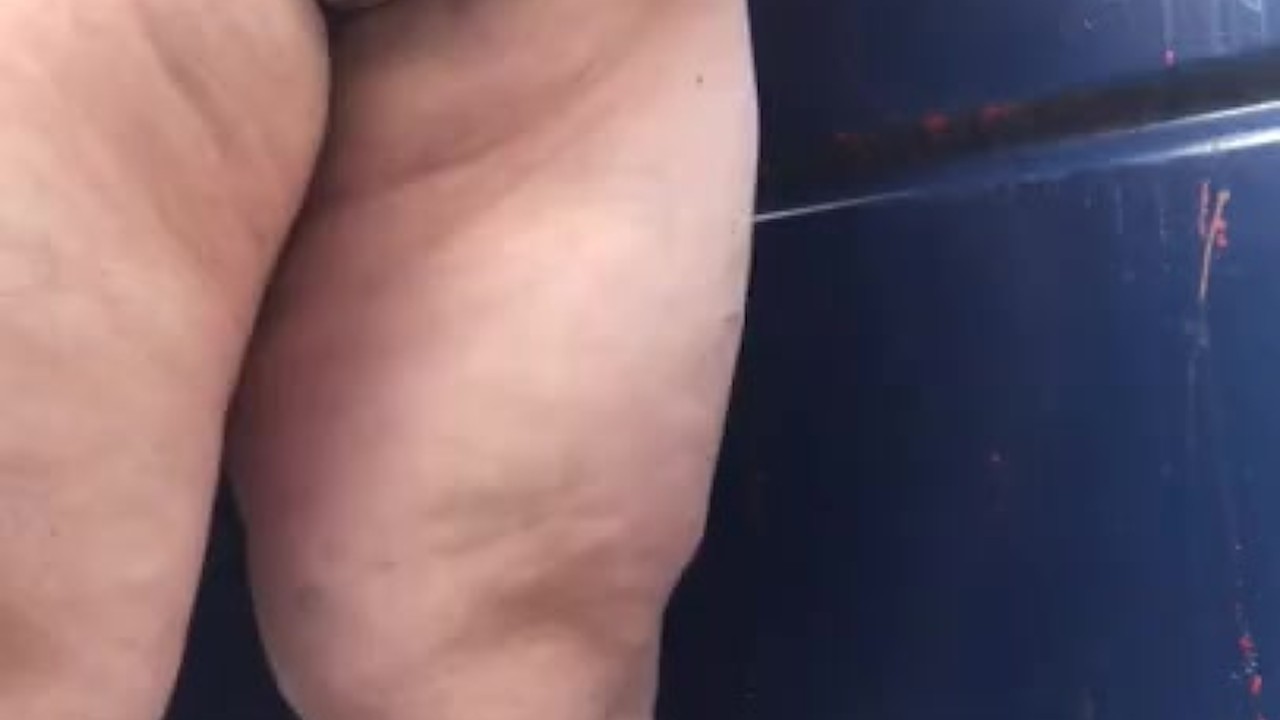 Public naked and cumshot