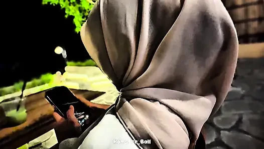 No Bra, No Panties, Just Hijab and Cock