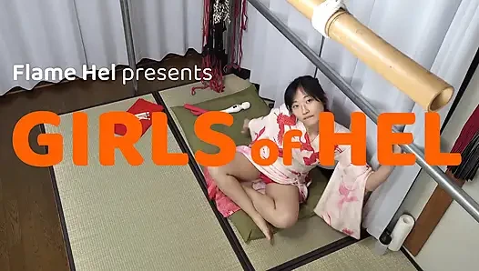 Naughty Kimono Girl in Sexy Panties Shows You How She Plays with Her Pussy