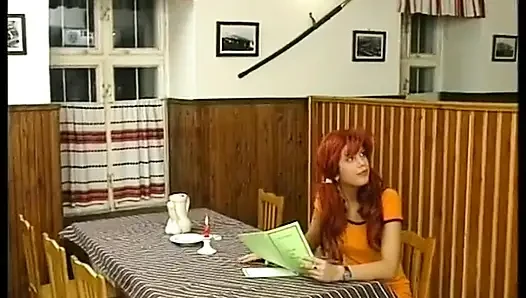 Redhead teen with sexy body loves being fucked in her tight butt hole