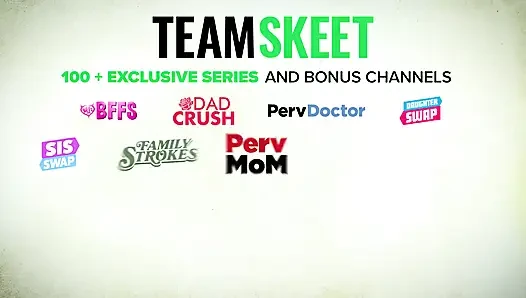 FamilyStrokes - Sweet teen gets her pretty face drenched with cum after a hard fucking session