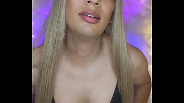 Tranny dressed and pulling her cock