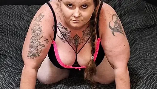 Solo milf in nighty with matching purple bra and panties doing my first strip tease then cuming multiple times.