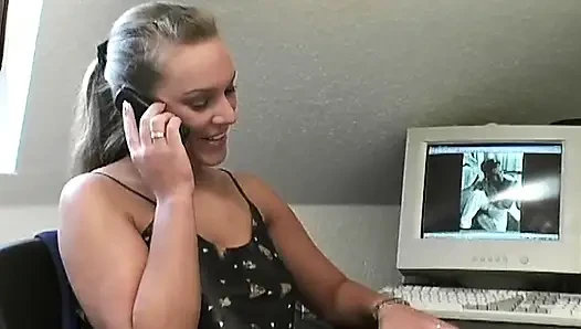 Horny Blonde Fingers Dripping Pussy to Shuddering Orgasm