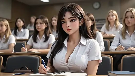 Adult Student Seduces Her Professor – After Hours (AI Generated)