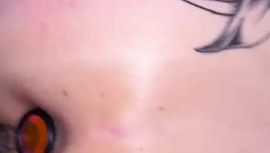 Backshots with a Butt Plug in Big Booty MILF